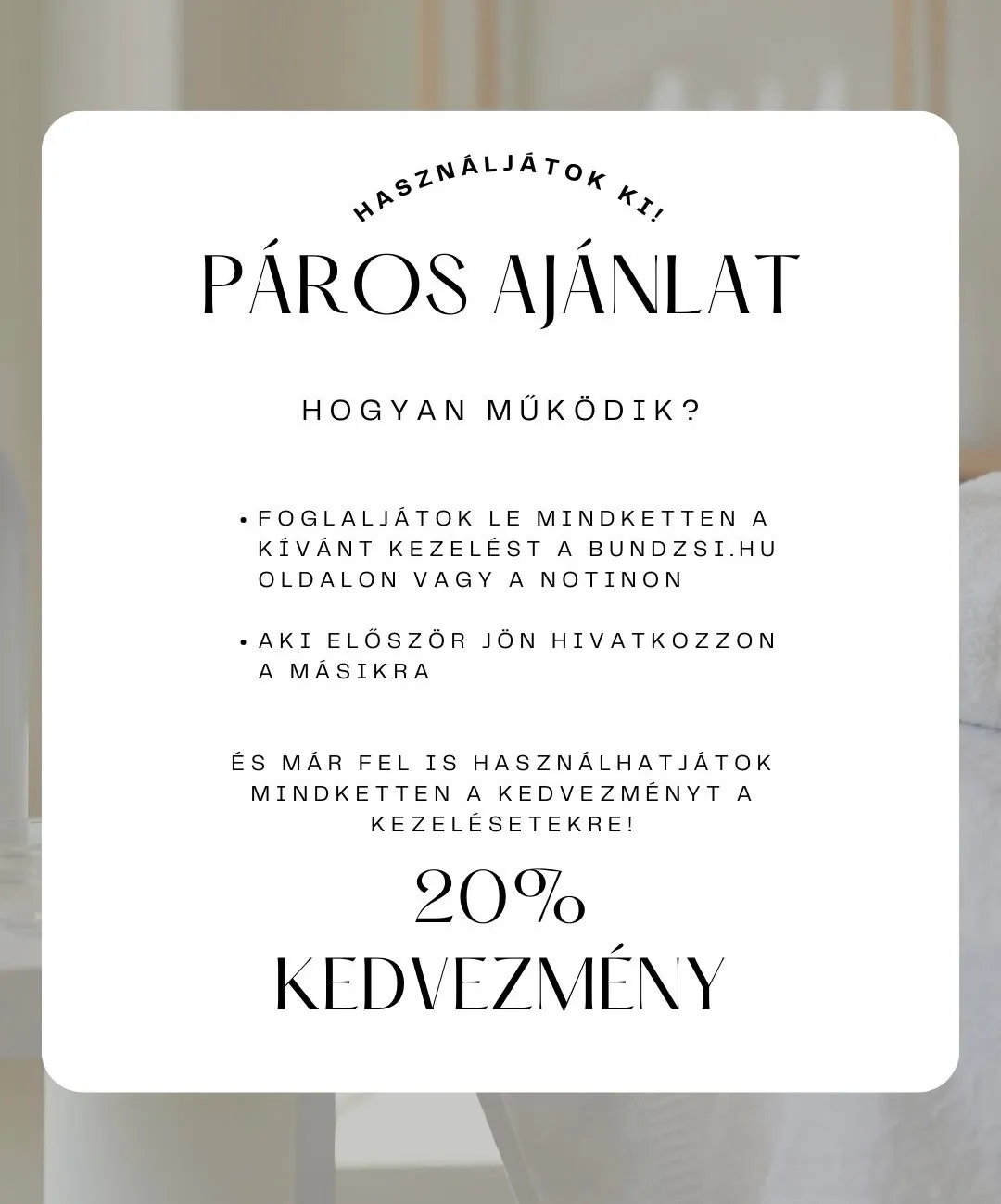 Kiemelt promóció: 20% kedvezmény